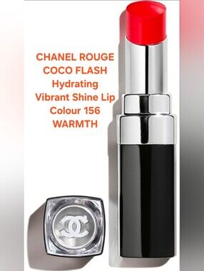CHANEL ROUGE COCO FLASH Hydrating Vibrant Shine Lip Colour 156 WARMTH. BNIB